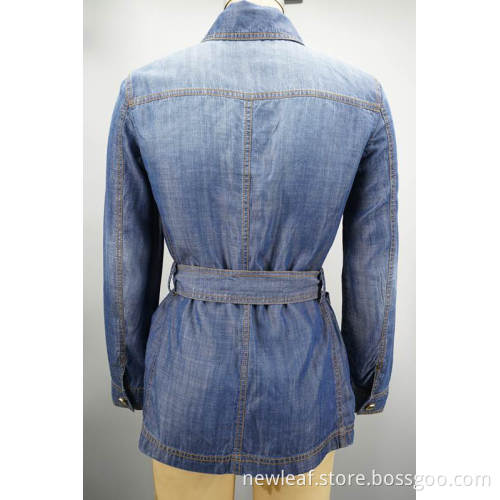 Ladies Belted Shirt Jacket